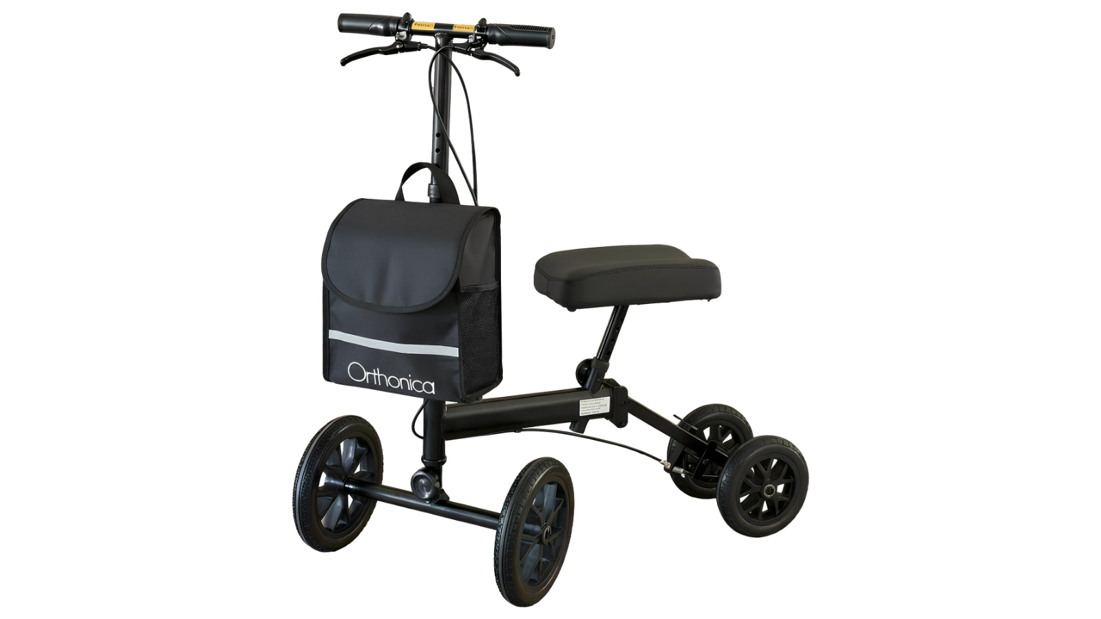 Orthonica Knee Walker with Adjustable Pad and Dual Brakes