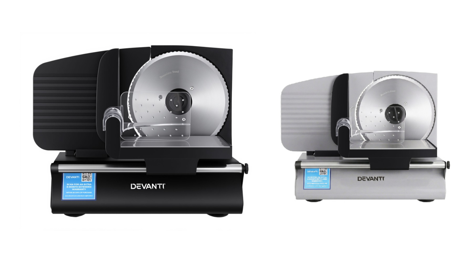Devanti Commercial Stainless Steel Adjustable l Blade Meat Slicer
