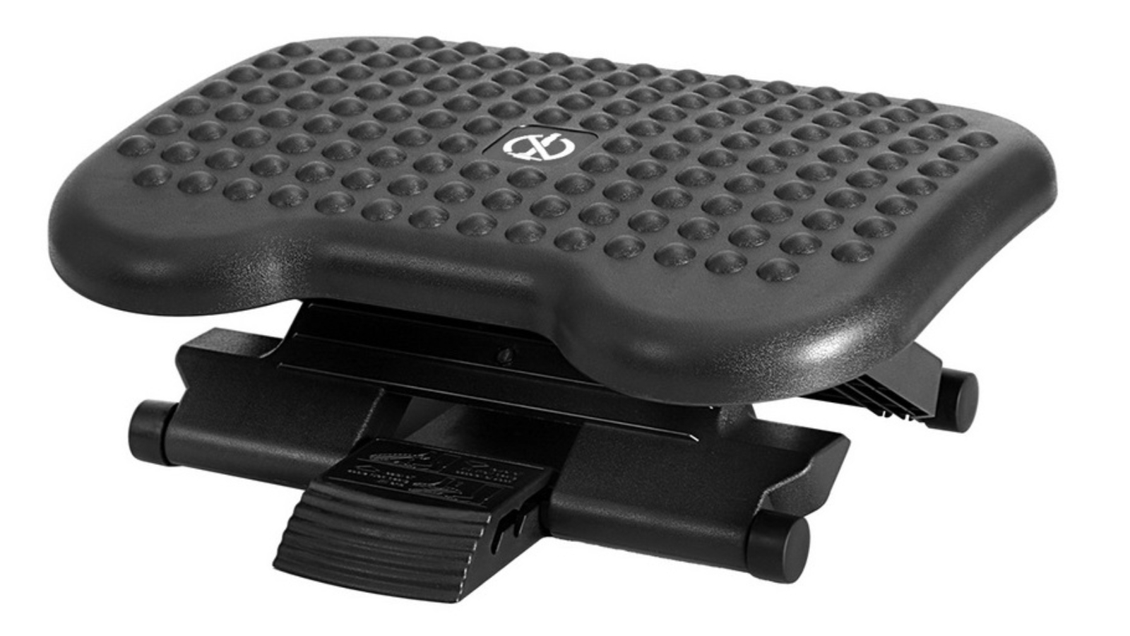 Artiss Under Desk Angle Adjustable Footrest Massage Stool - Black