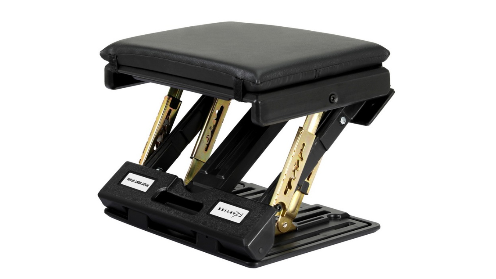 Artiss Under Desk Fold Footrest Massage Cushion Pad Stool - Black
