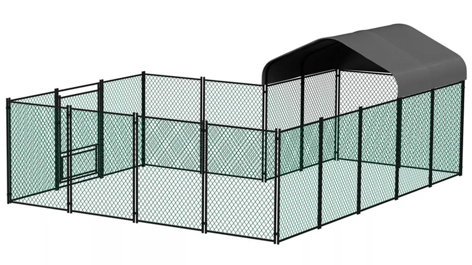Pretty & Practical XL Galvanized Metal Chicken Coop Walk-In Cage