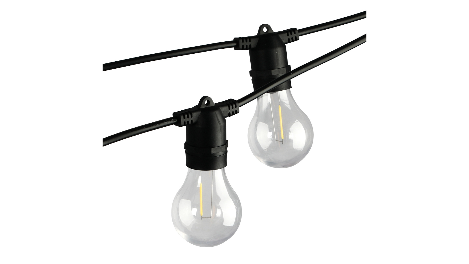 Mazam 2 Piece Waterproof A19 220-240V/AC LED Festoon String Light - 70metre