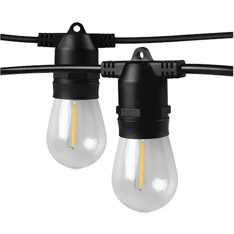 Mazam 2 Piece Waterproof S14 LED Festoon String Light
