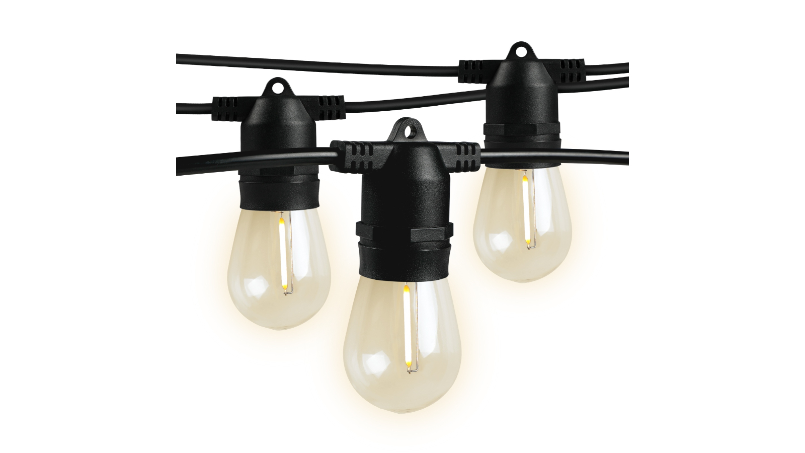 Mazam Waterproof Garden Solar Powered LED Festoon String Light - 30metre