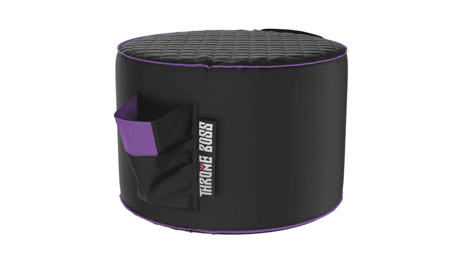 Throne Boss Footstool - Black/Purple