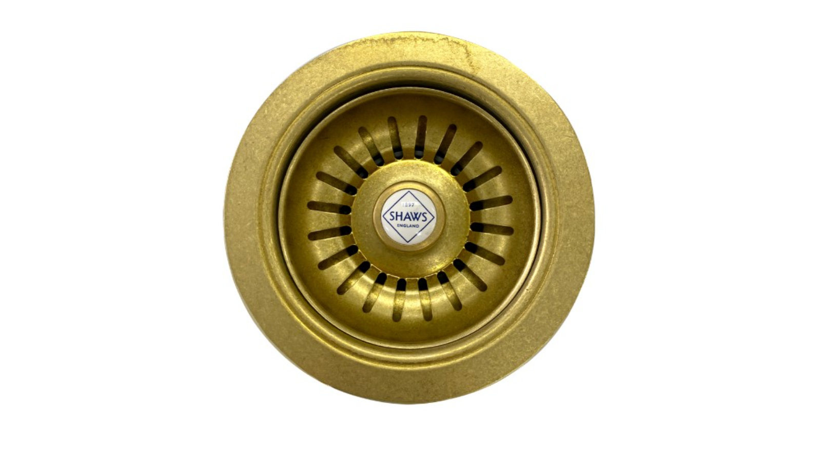 Shaws 90mm Basket Strainer - Raw Brass