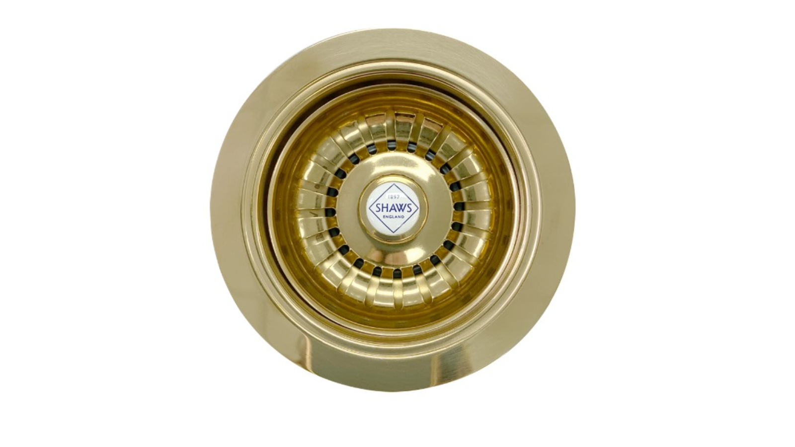 Shaws 90mm Basket Strainer - Gold