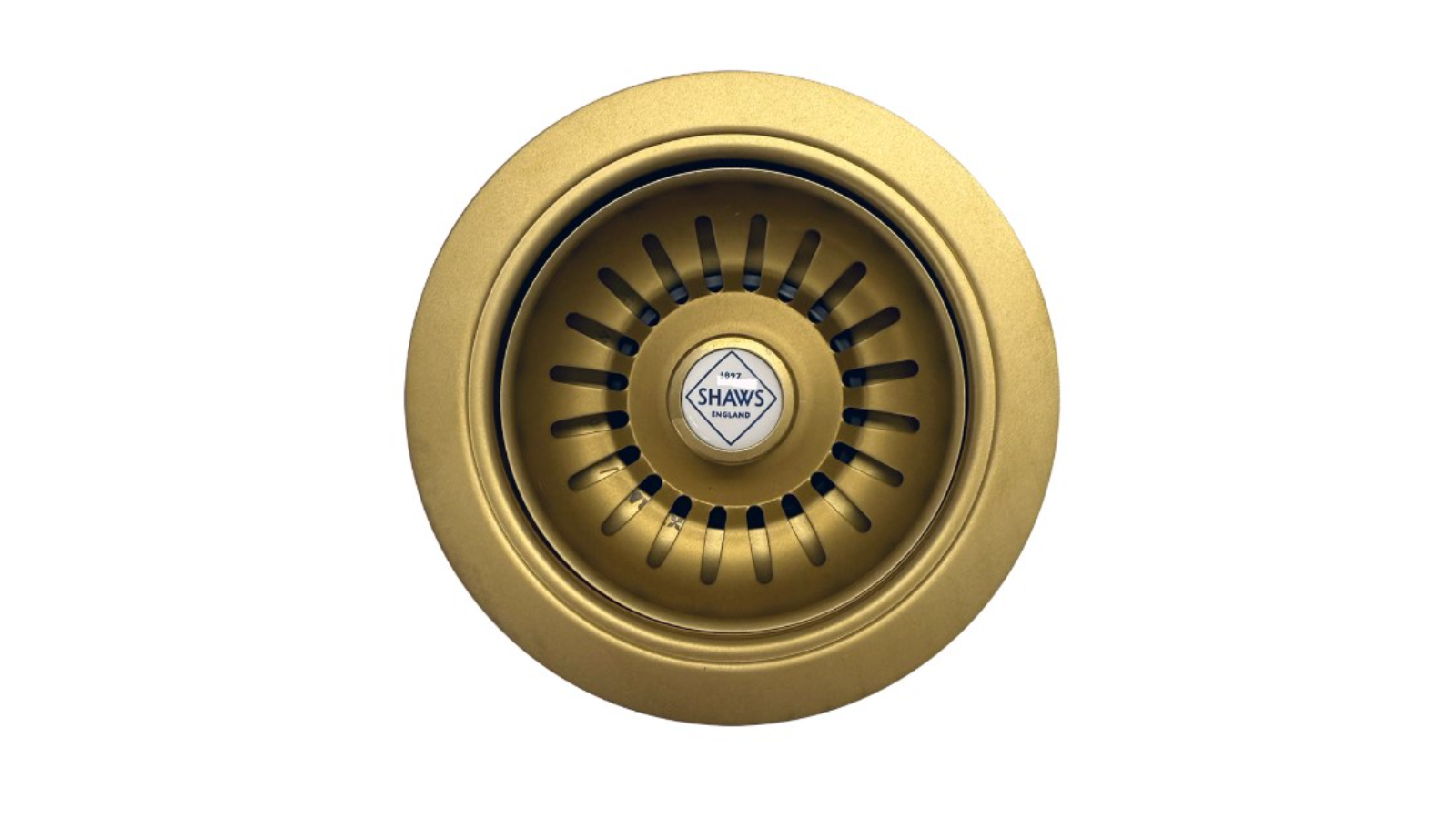Shaws 90mm Basket Strainer - Aged Brass