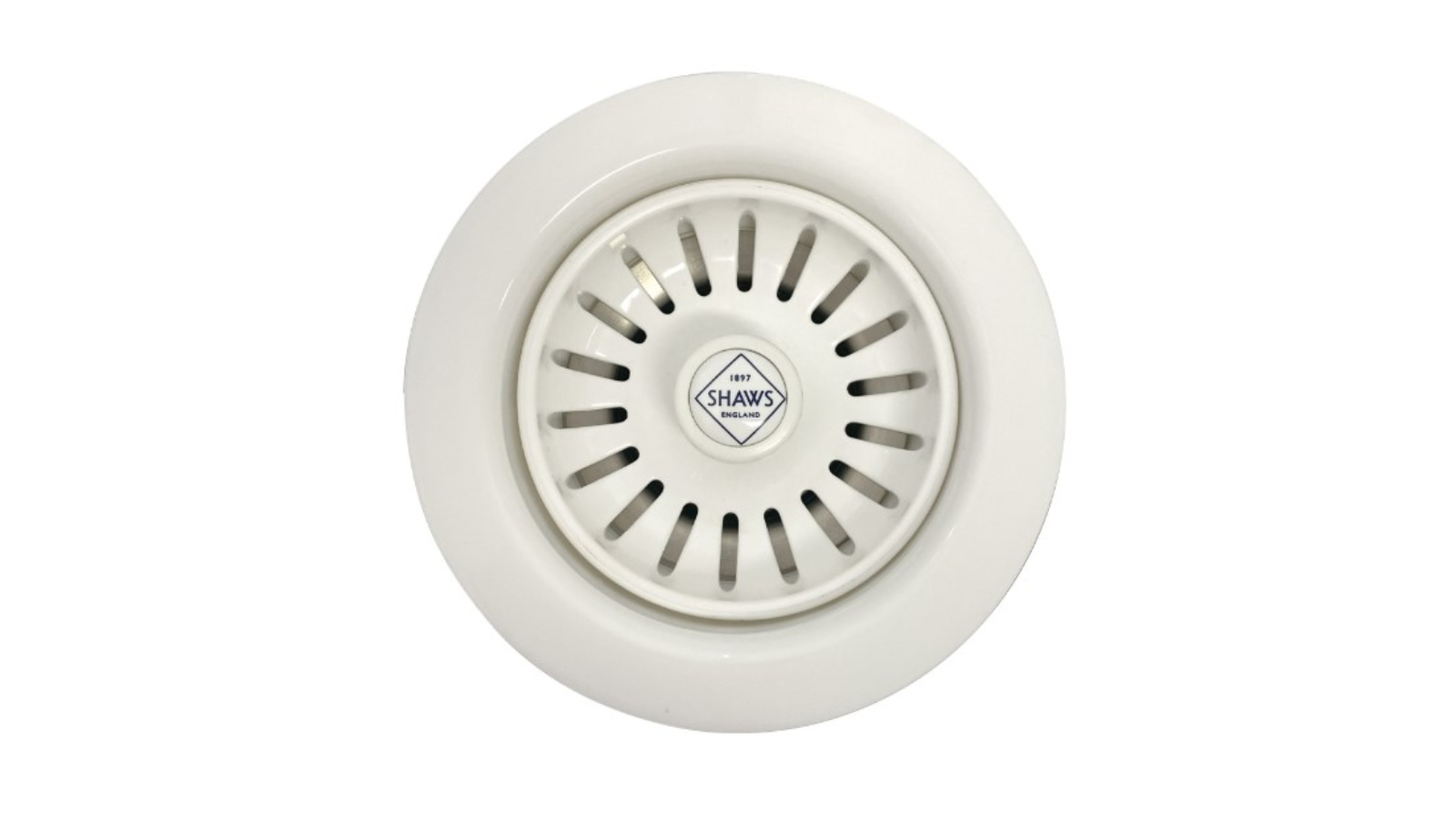 Shaws 90mm Basket Strainer - White