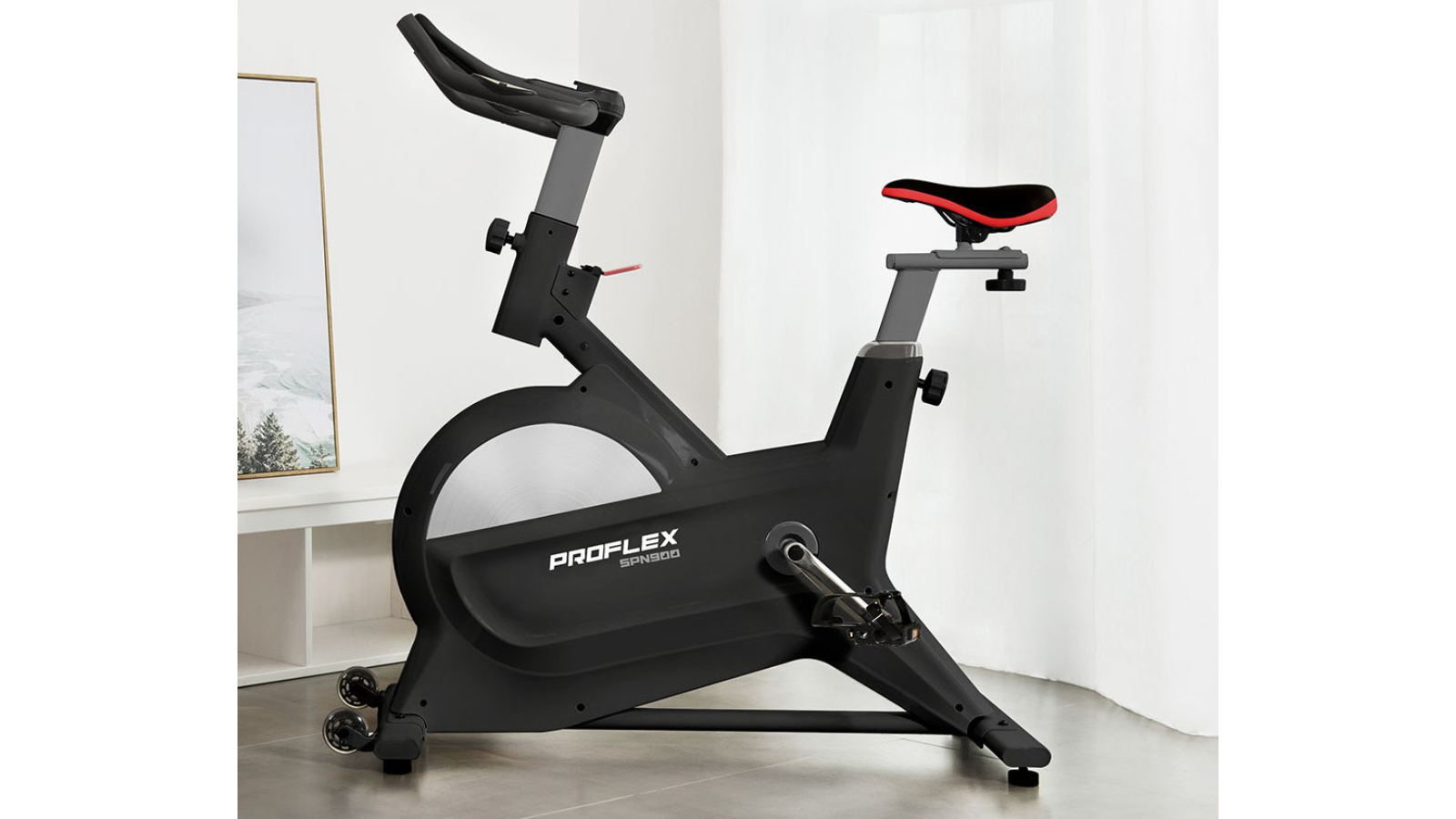 Proflex Magnetic Resistance Spin Exercise Bike Black Harvey Norman