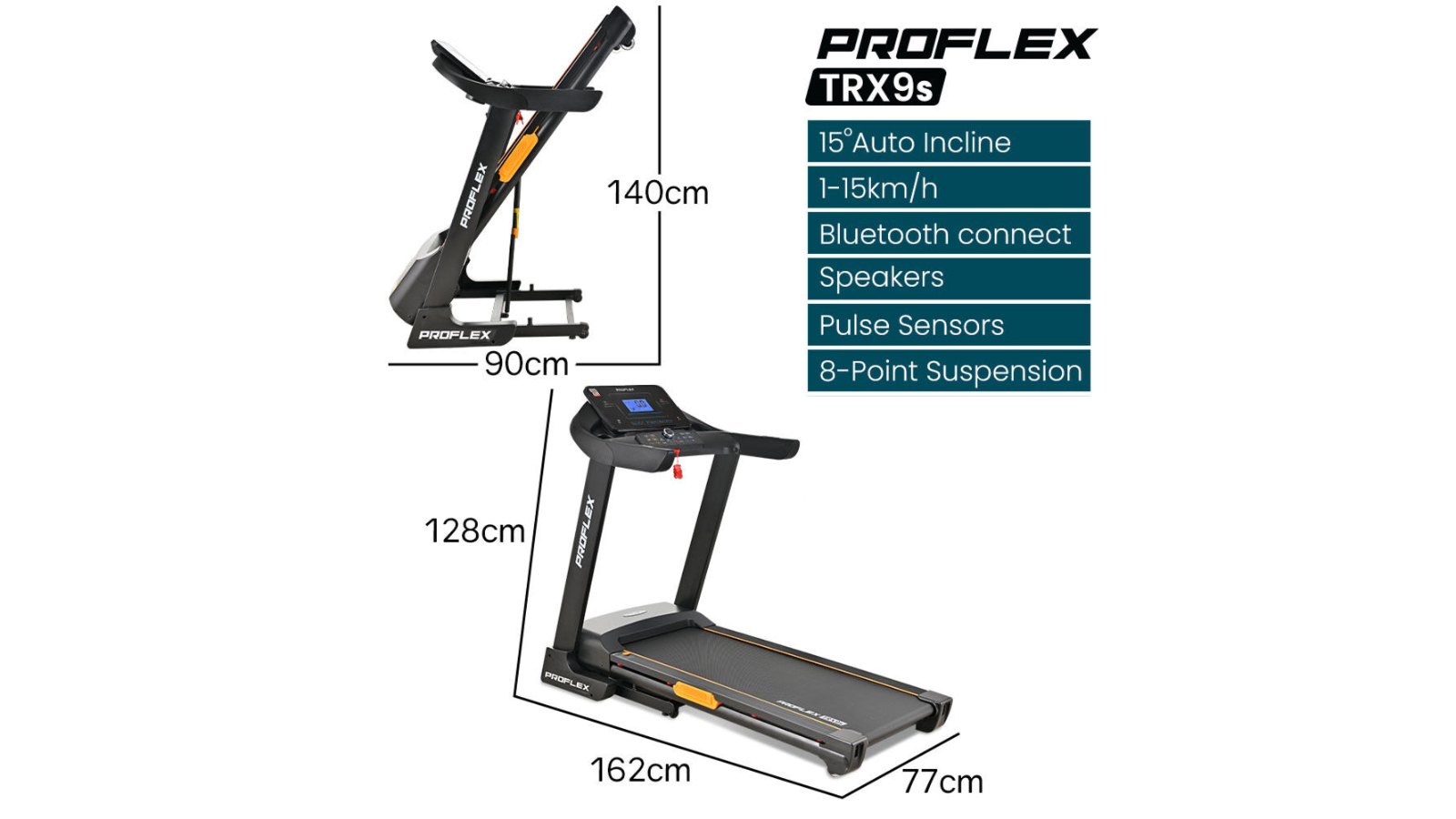 Proflex TRX9s Treadmill Running Machine Harvey Norman