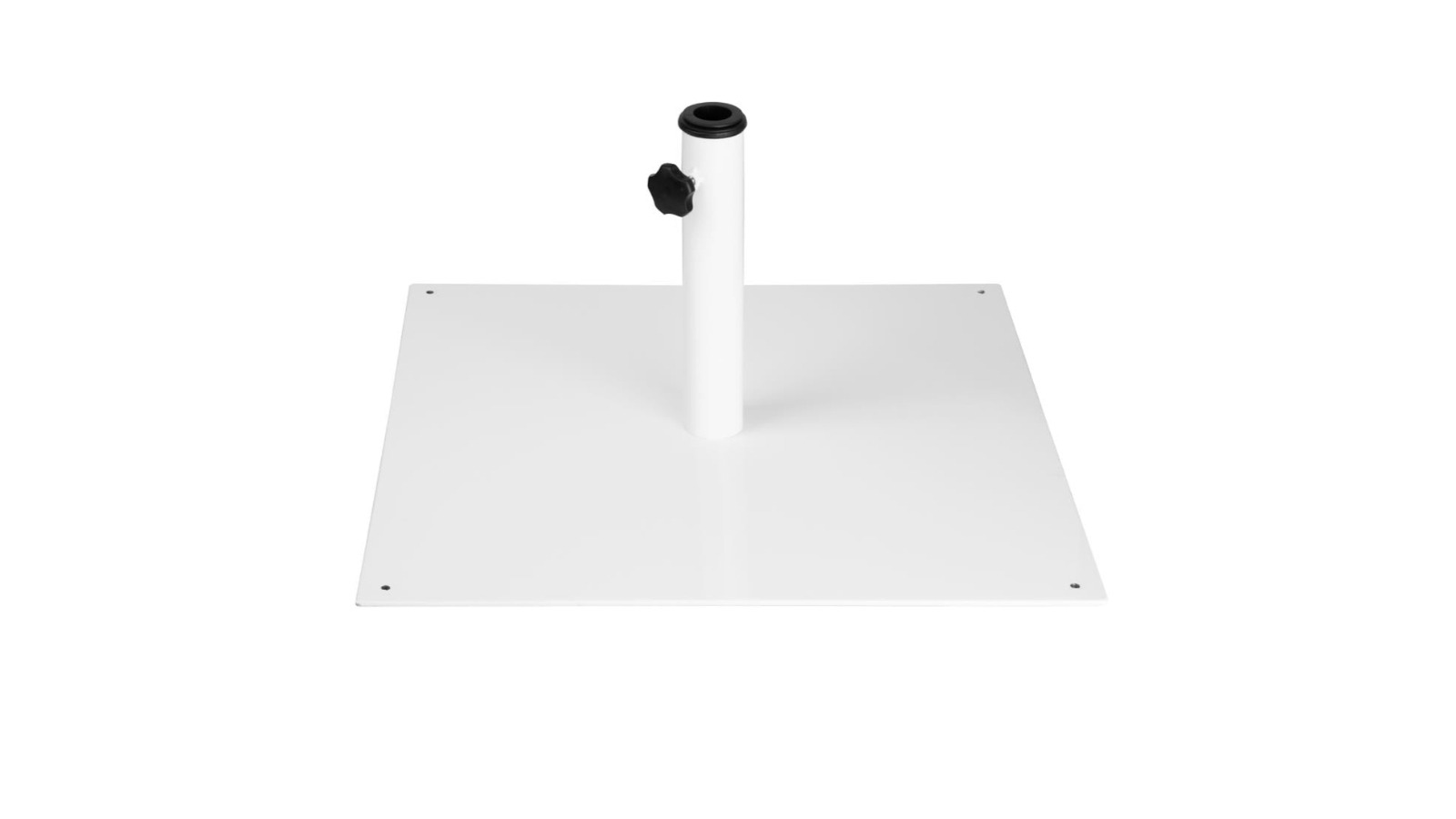 Bolero 18kg Flat Metal Parasol Base - White