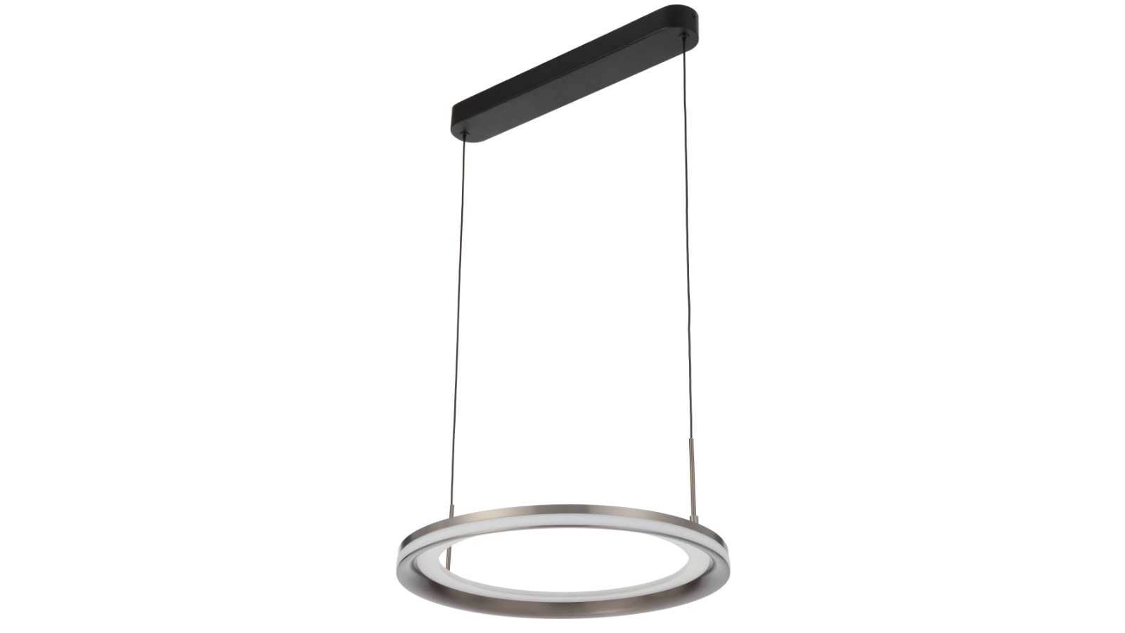 Pretty & Practical Lumoville Pearl Grey LED Pendant with Frost Glass