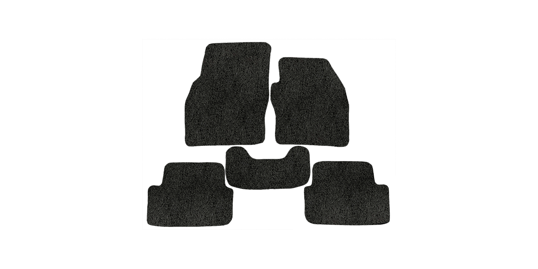 CarMatsCulture Premium Car Floor Mats for Hyundai Santa Fe (DM) 2012-2018 Shadow Black Full Set Add Matching Boot Mat