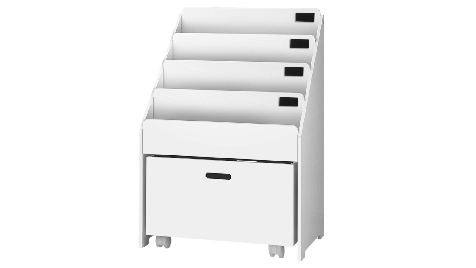 Keezi Kids Storage Organiser 4-Tier Bookcase Display Drawer