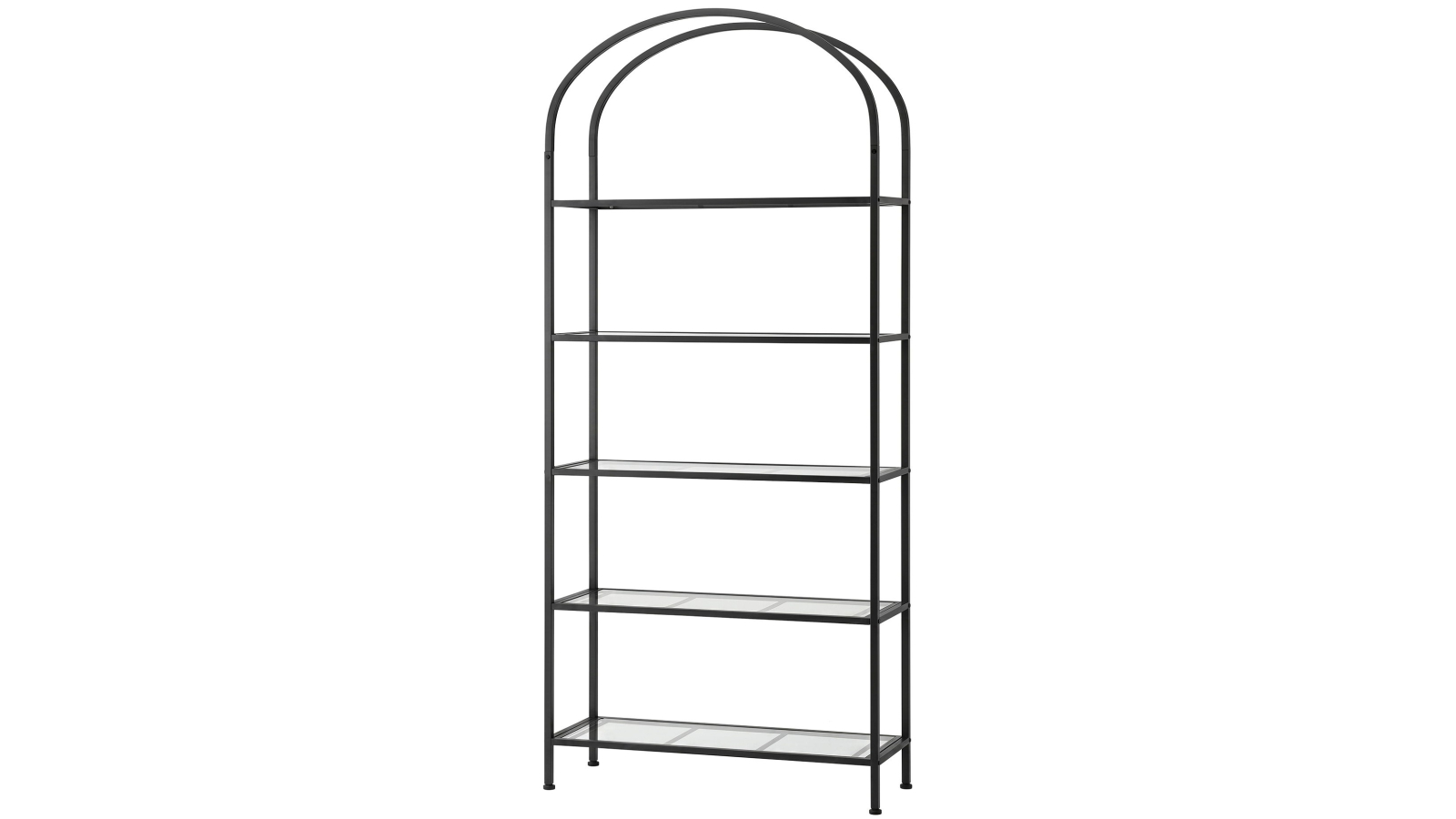 Artiss 5-Tier Black Industrial Etagere Bookshelf Display Shelf