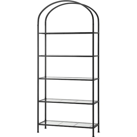 Artiss 5-Tier Black Industrial Etagere Bookshelf Display Shelf