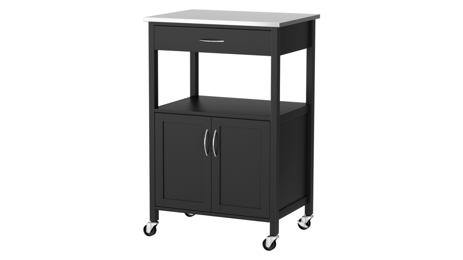 Artiss 60cm Kitchen Island Trolley Rolling Cart with Drawer and Cupboard