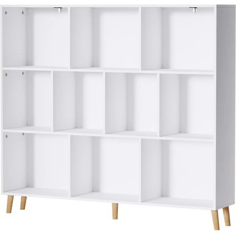 Artiss Cora 10 Cube 3-Tier White Bookshelf