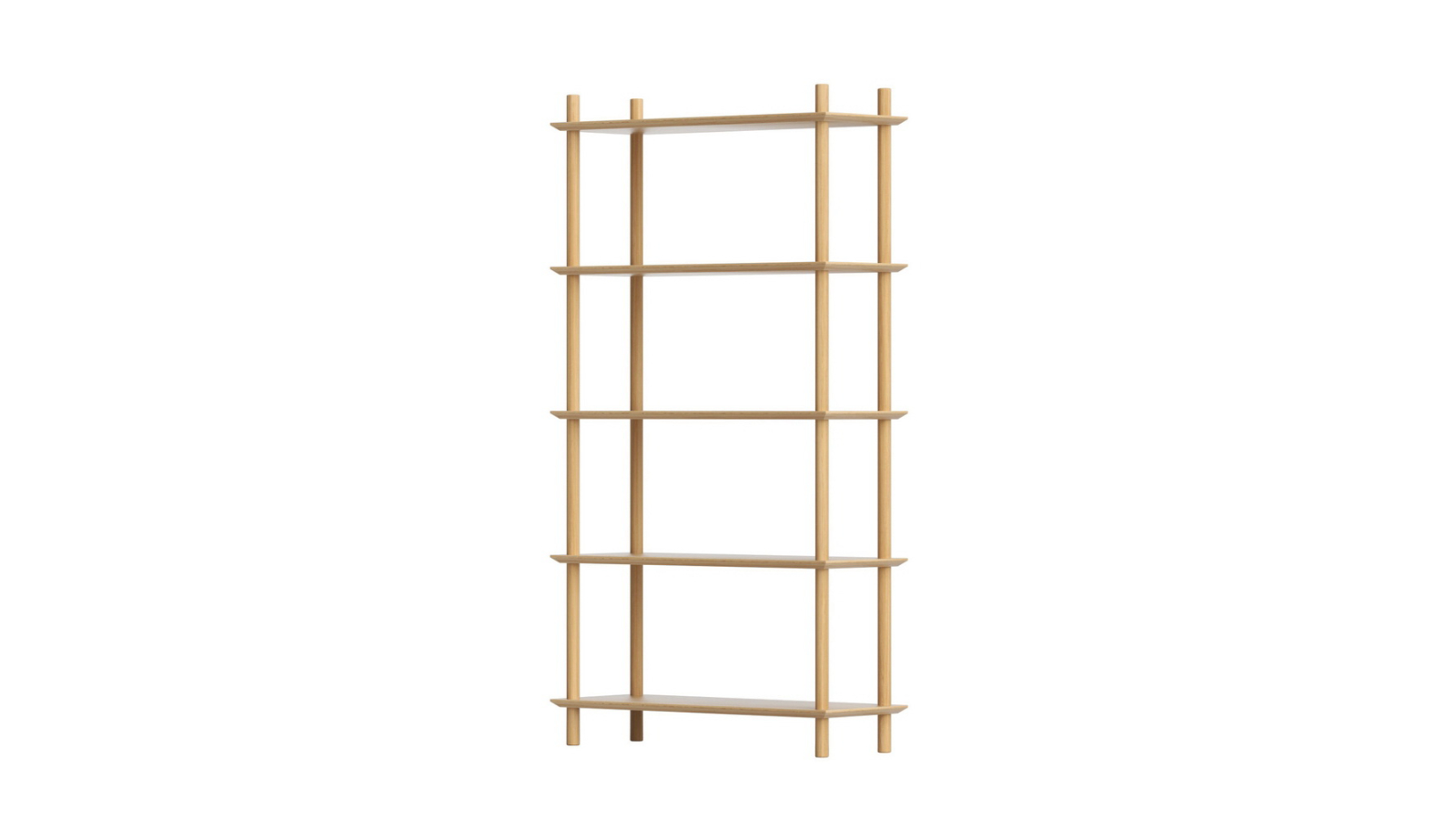 Artiss 5-Tier Pine Wood Bookcase