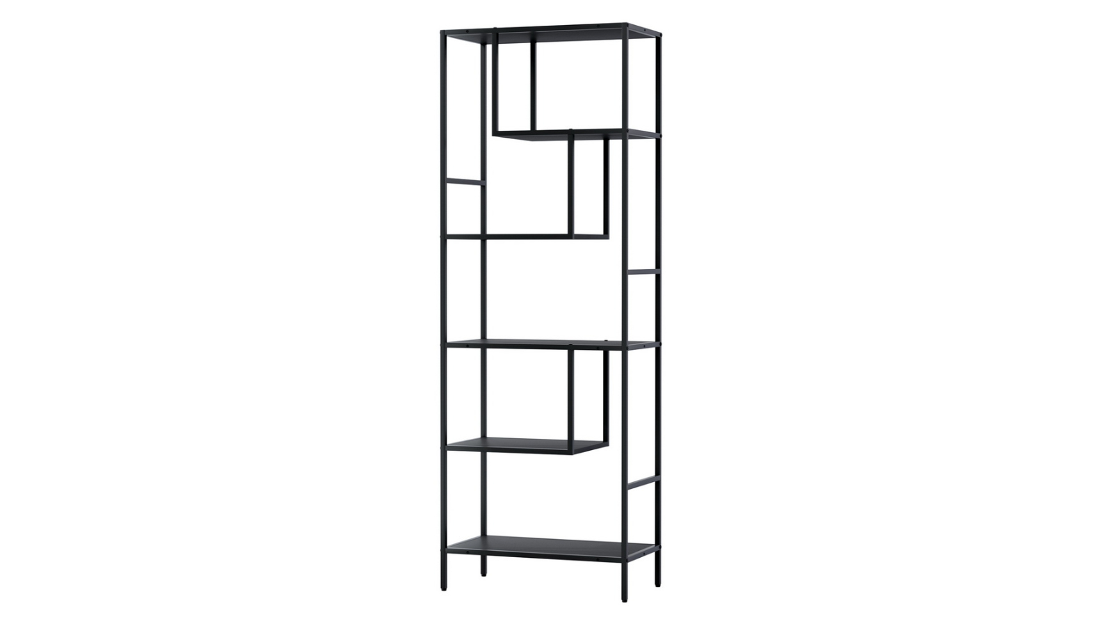 Artiss Rhys 5-Tier Black Bookshelf