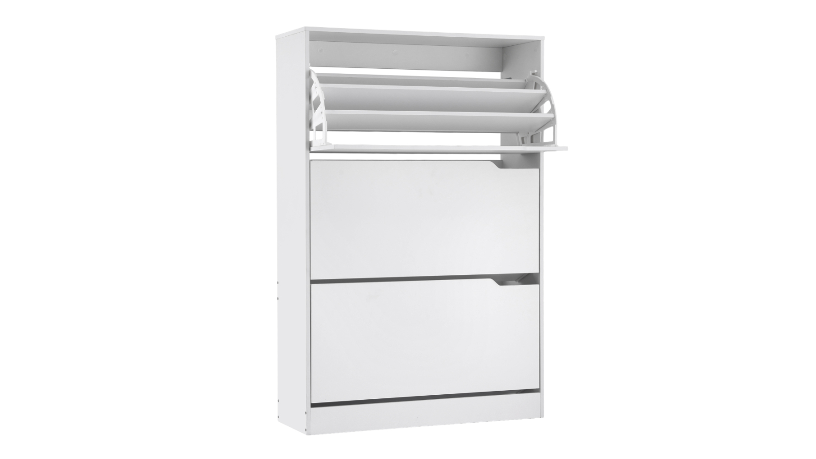 Artiss 24-Pair Adjustable Shoe Rack Cabinet - White