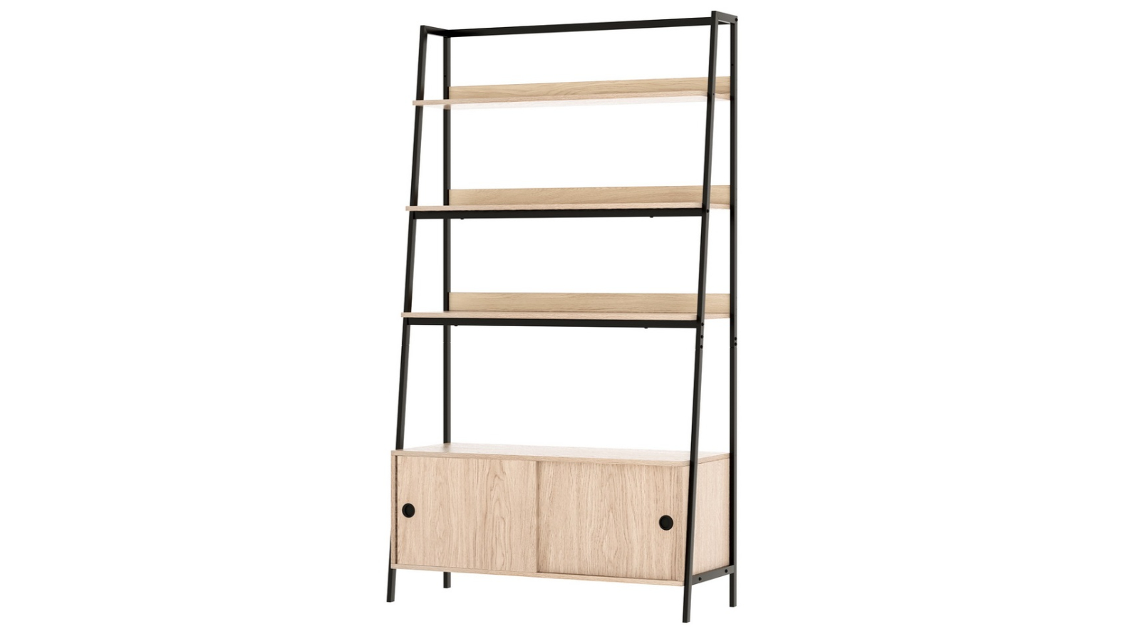 Artiss Bookshelf with Mira Cabinet - Oak