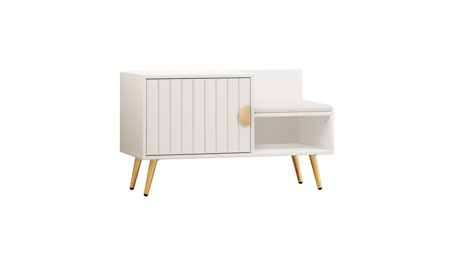 Artiss Pair of 6 Shoe Cabinet Bench - White