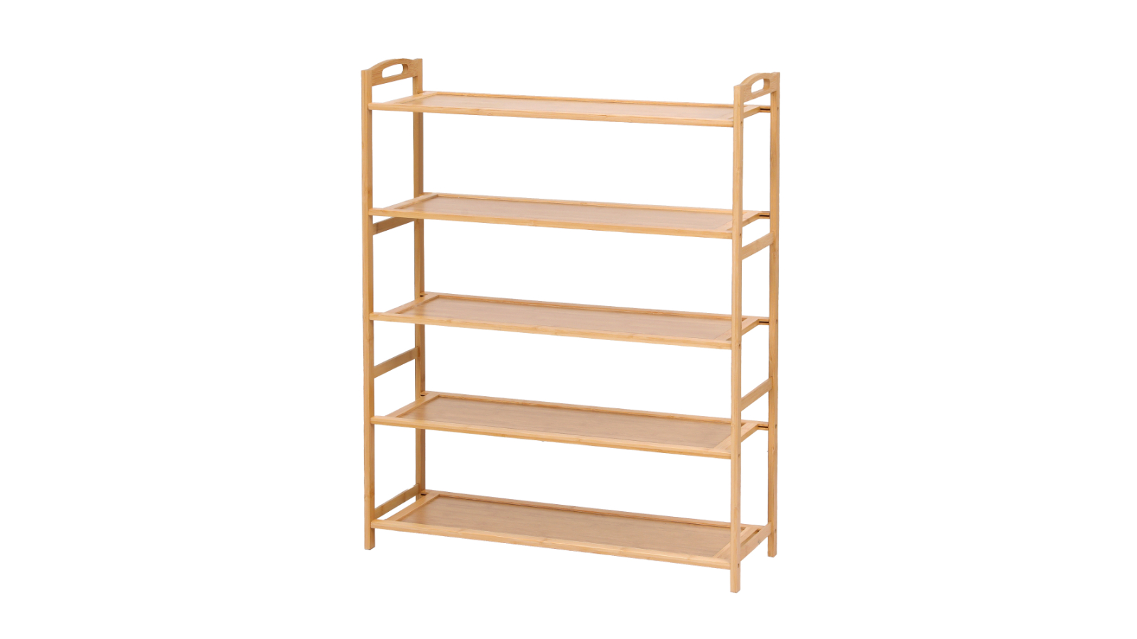 Artiss 5-Tier Pine Bamboo Shoe Rack