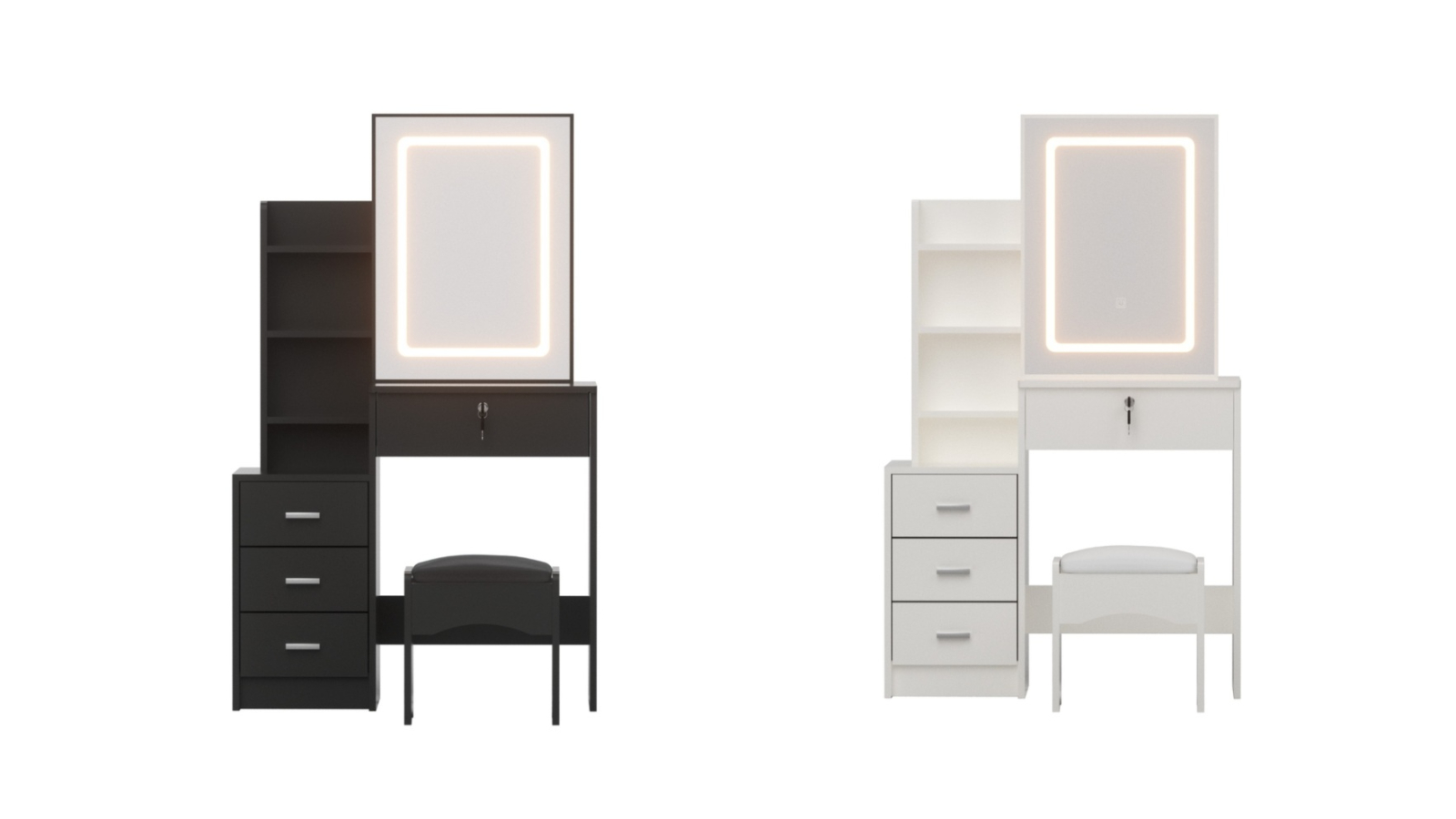 Artiss Vanity Dressing LED Table Set 