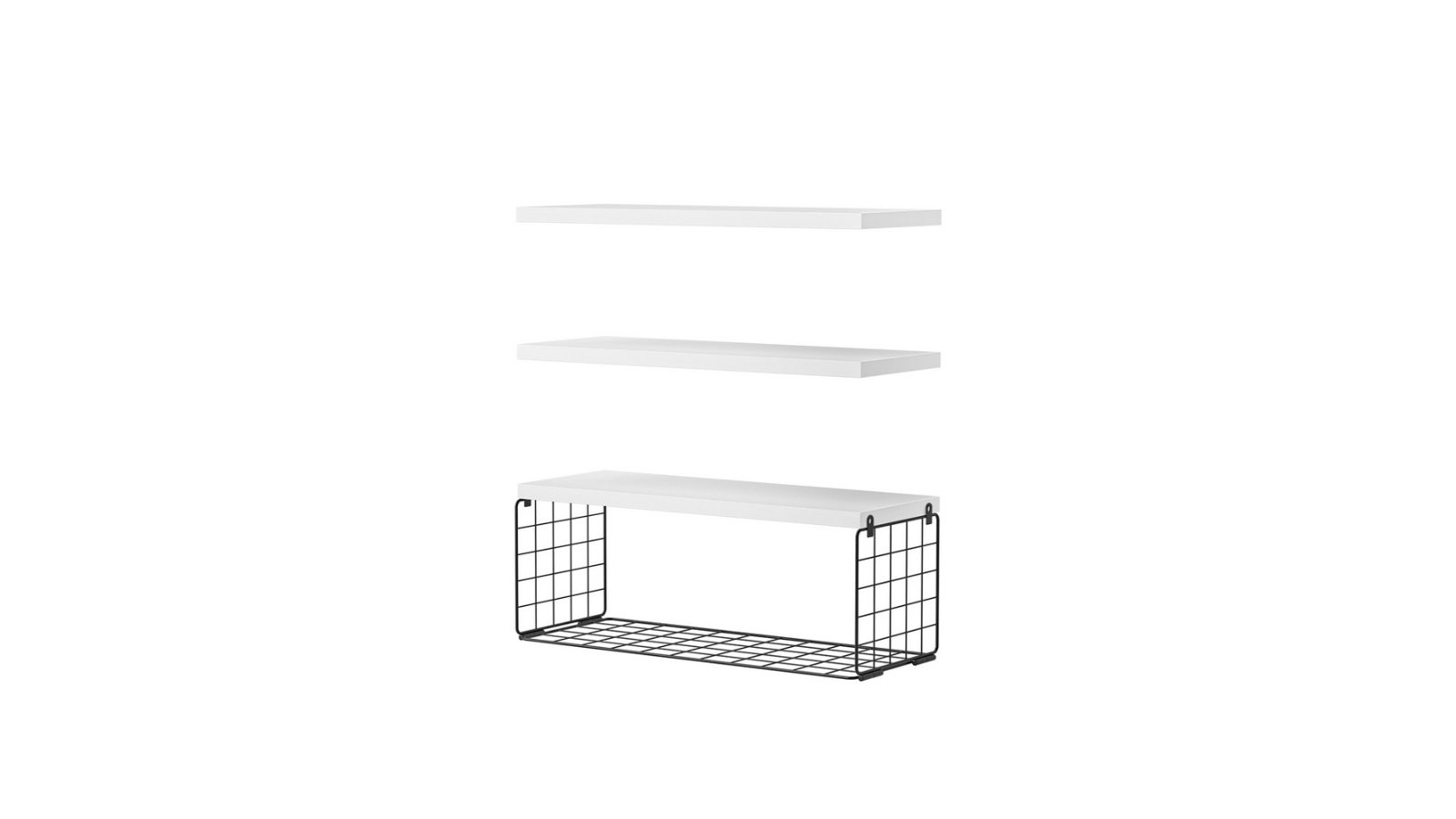 Artiss Set of 3 Floating Wall Shelf - White