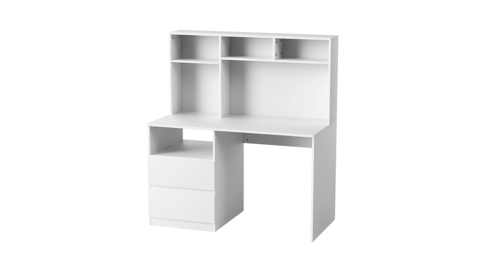Artiss 120cm Computer Desk with Bookshelf and Drawer - White