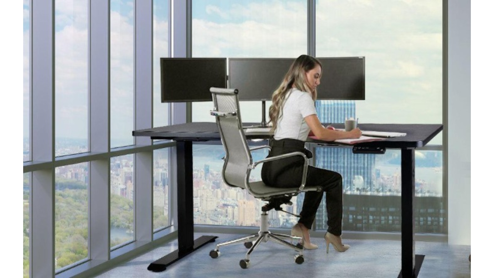 Fortia 72120cm Adjustable Height Dual Electric Motor LeftHand Sided L