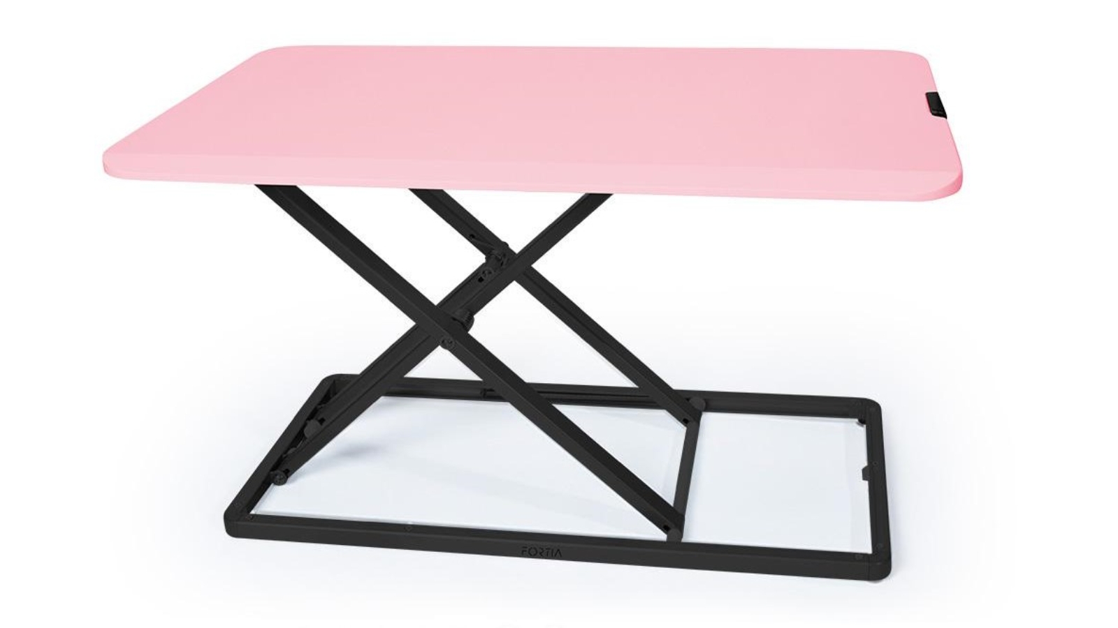 Fortia 74cm Sit to Stand Adjustable Desk Riser - Pink | Harvey Norman