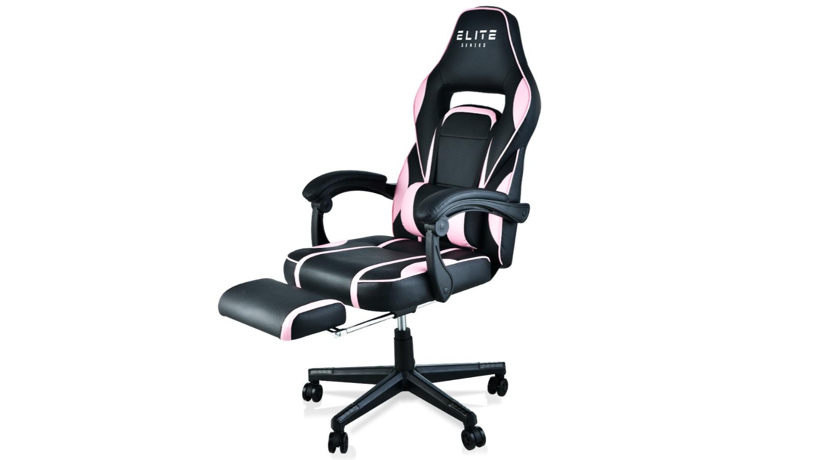 OVERDRIVE PU Ergonomic Office Computer Gaming Chair Pink Harvey Norman
