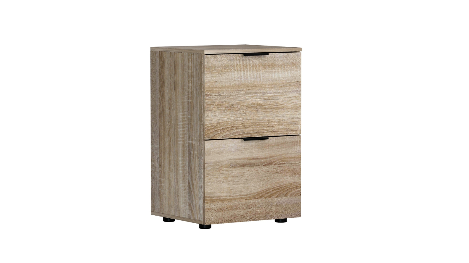 Artiss 2-Drawer Filing Cabinet Organiser - Oak