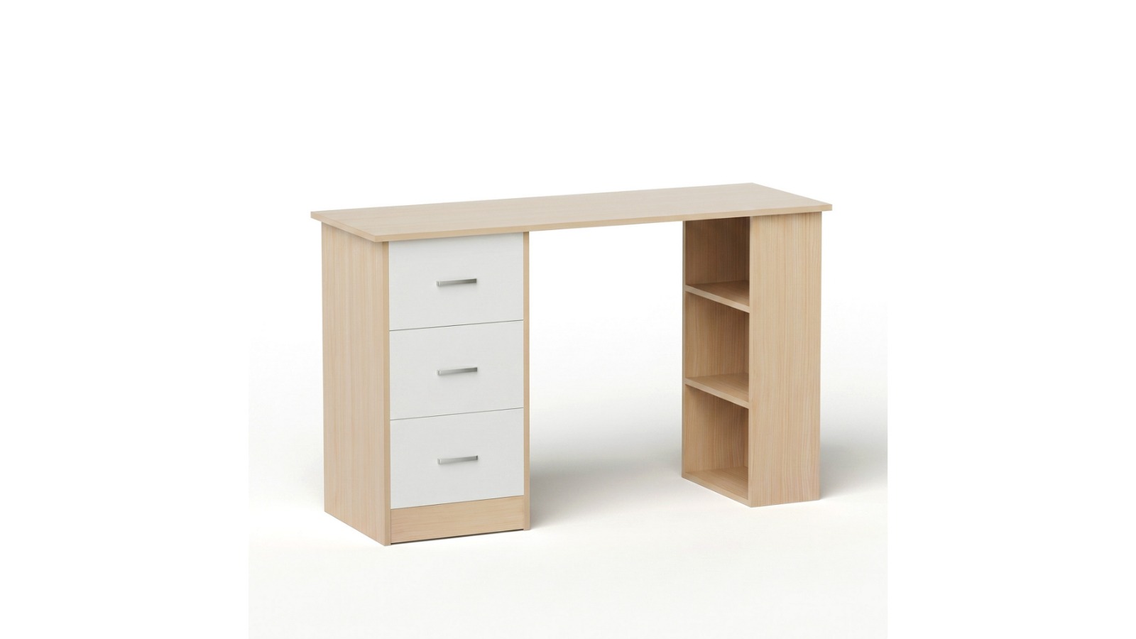 Artiss 120cm Computer Desk Drawer - Oak/White