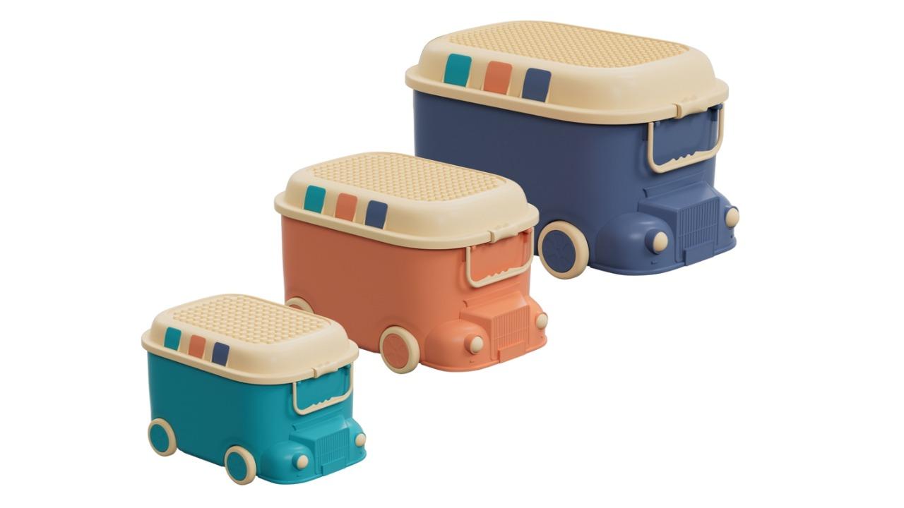 Keezi 3 Piece Snack Toy Storage Box