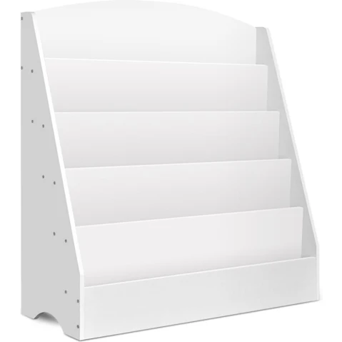 Keezi 5 Tier Kids Bookshelf - White