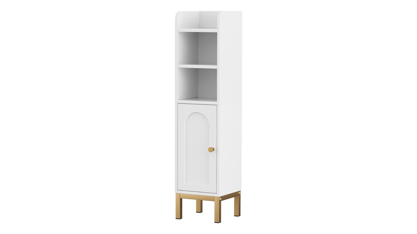 Artiss 2 Piece Bathroom Storage Cabinet with Door - White