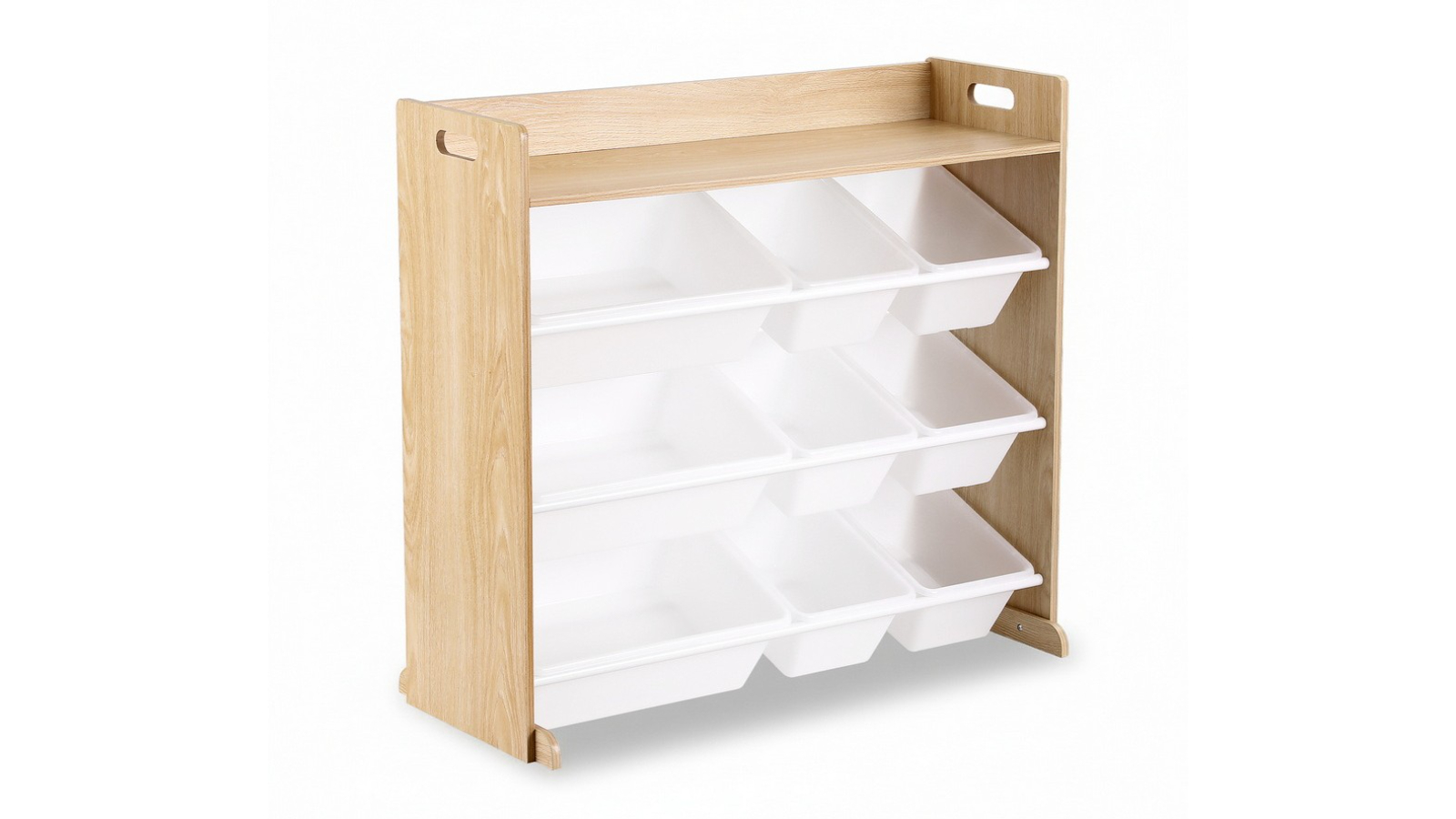 Keezi Kids 9-Bin Wooden Toy Box Organiser