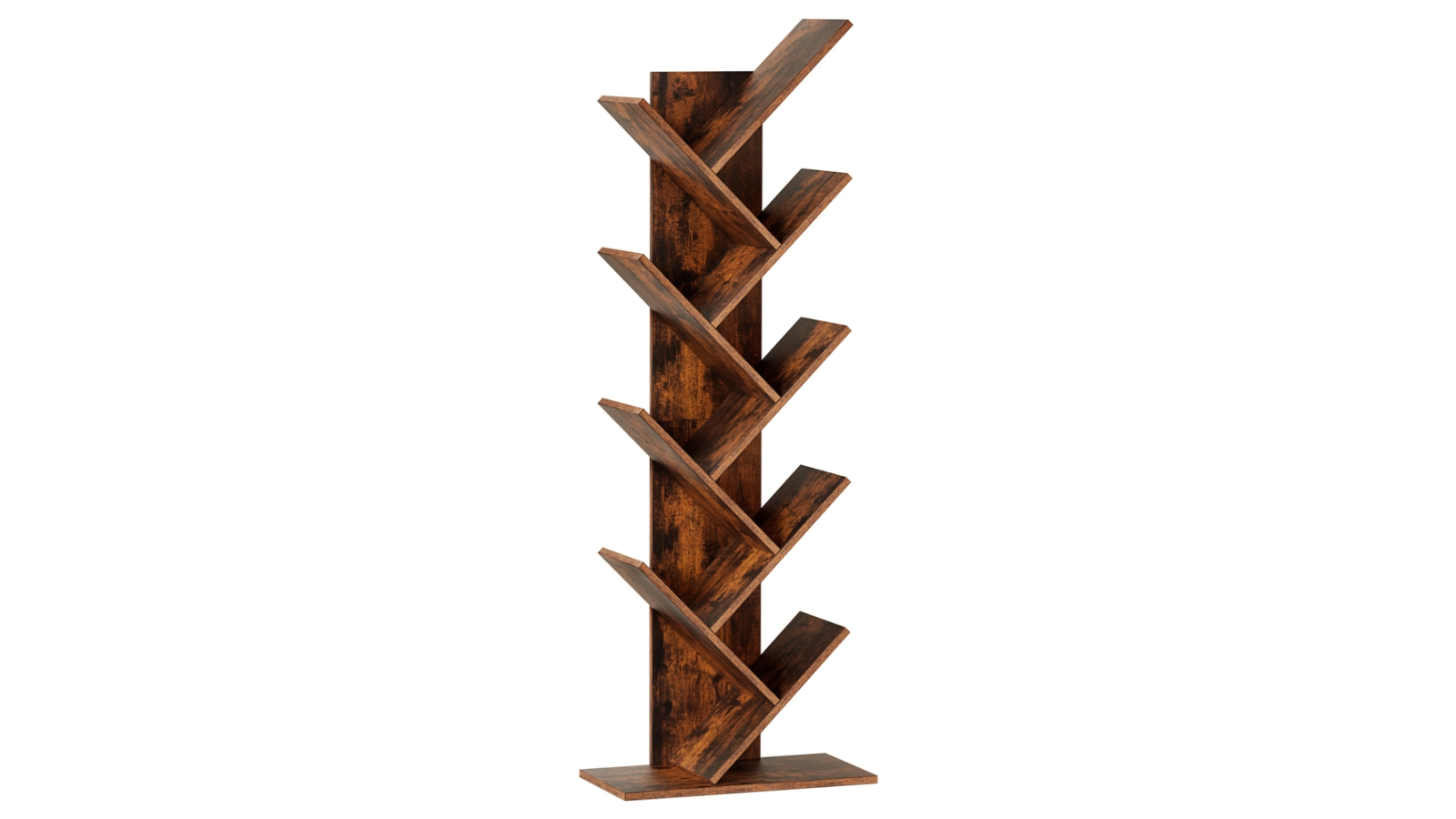 Artiss 9-Tier Tree Bookshelf - Walnut