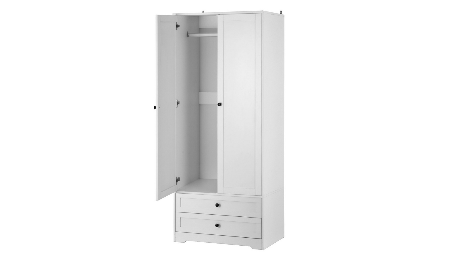 Artiss White Wardrobe with 2-Door