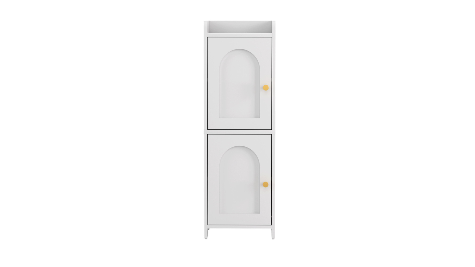 Artiss Adjustable Storage Floor Organizer Cabinet Bathroom Shelf with Door - White