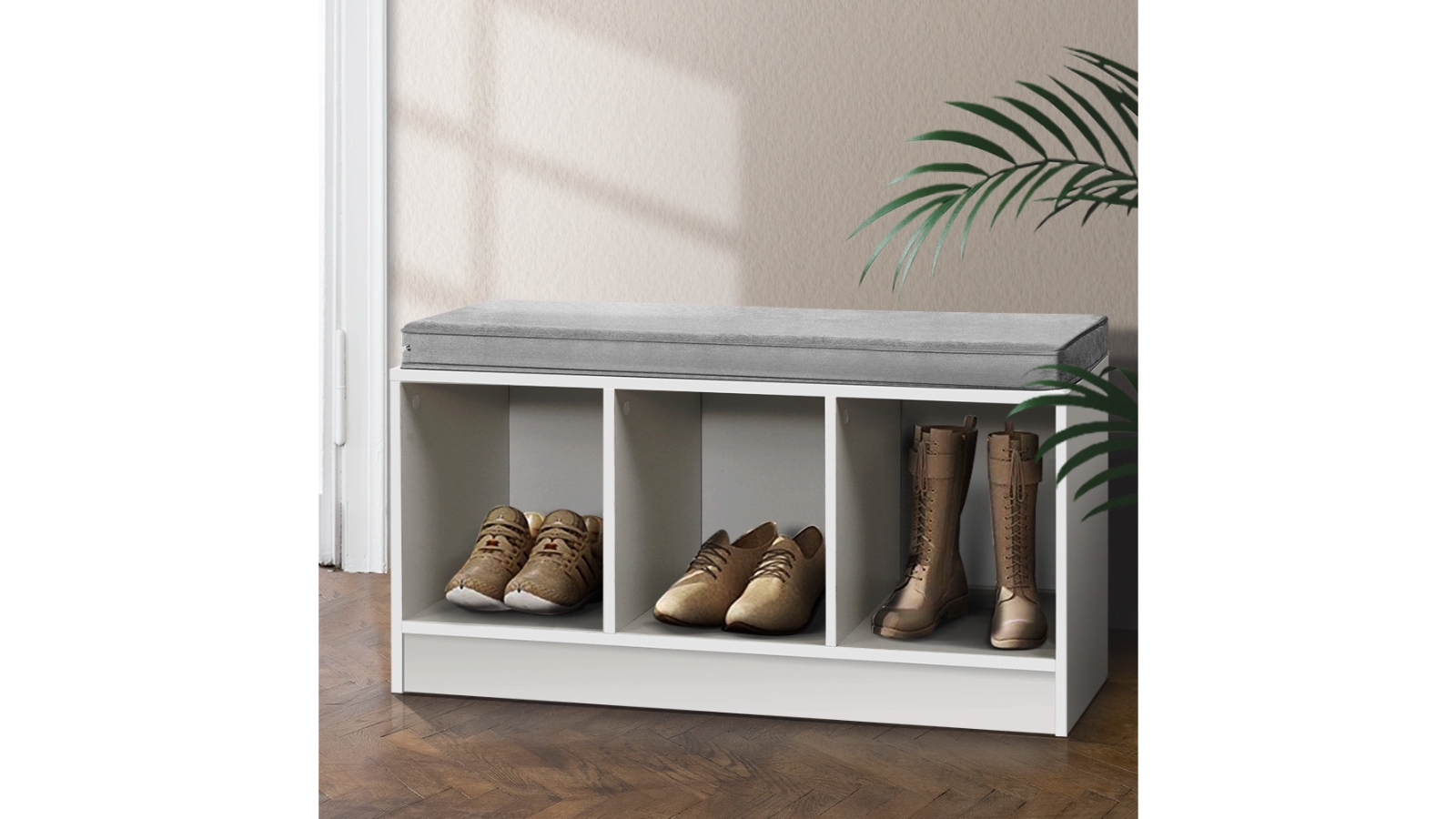 Artiss Shoe Cabinet Bench Organiser Rack Harvey Norman