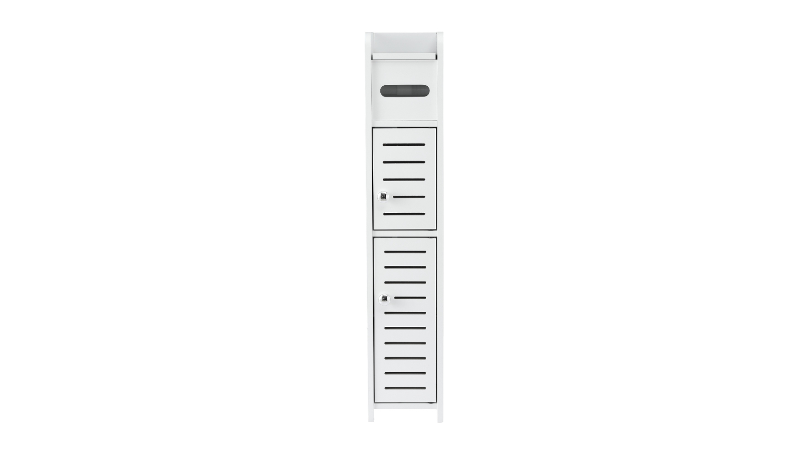 Artiss Storage 3-Tier Slim Organizer Cabinet Toilet Paper Holder Bathroom Shelf - White