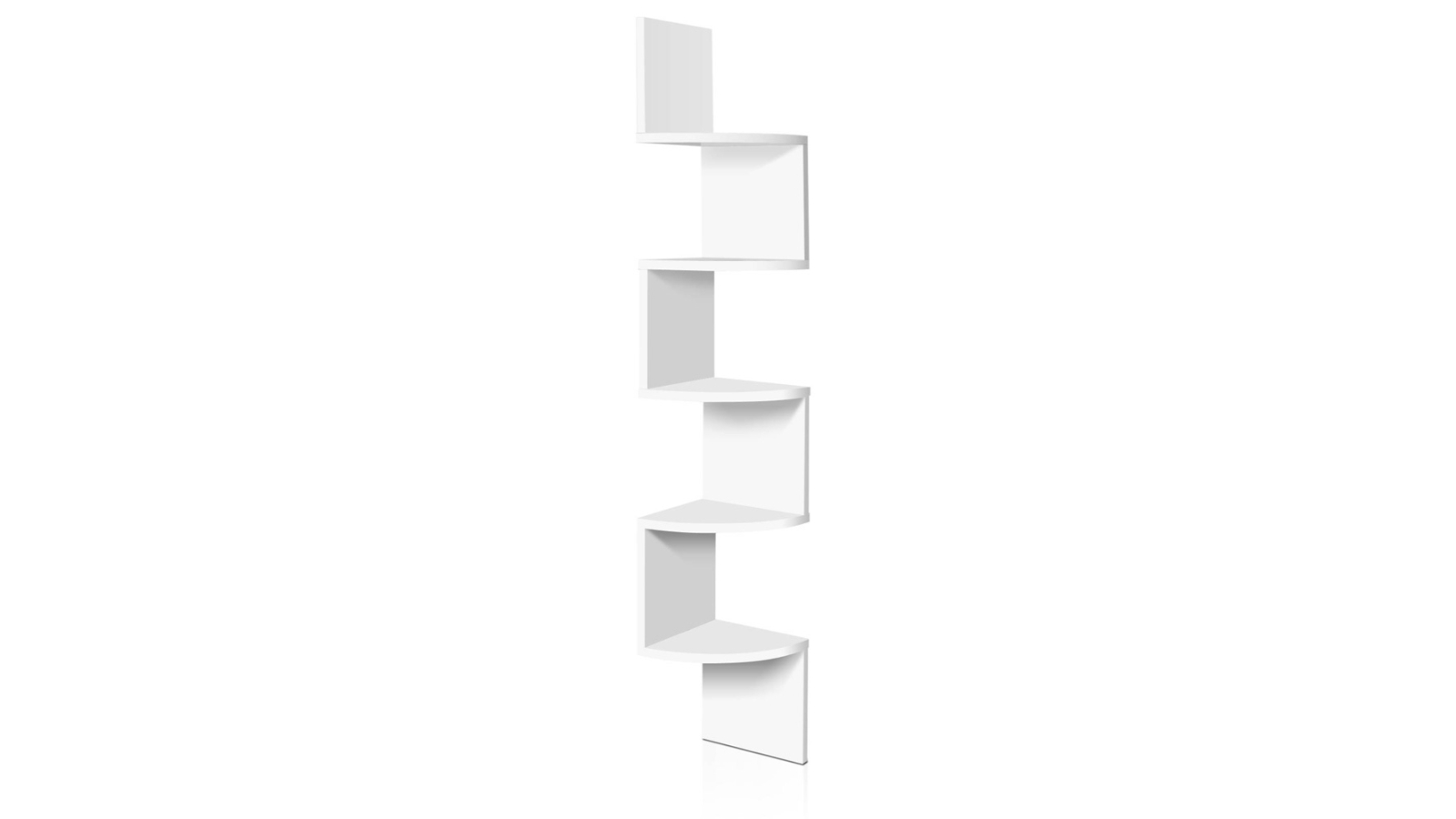 Artiss 5-Tier Corner Wall Shelf - White