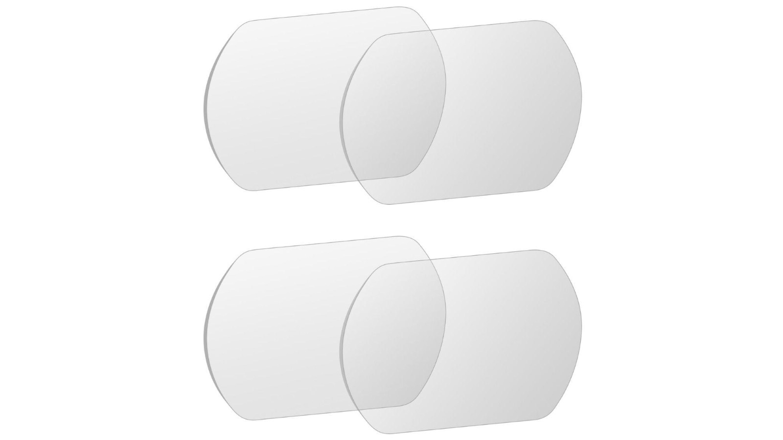 Sunnylife HD Tempered Glass Protective Lens Film for DJI FPV Goggles V2 - 2 Pairs