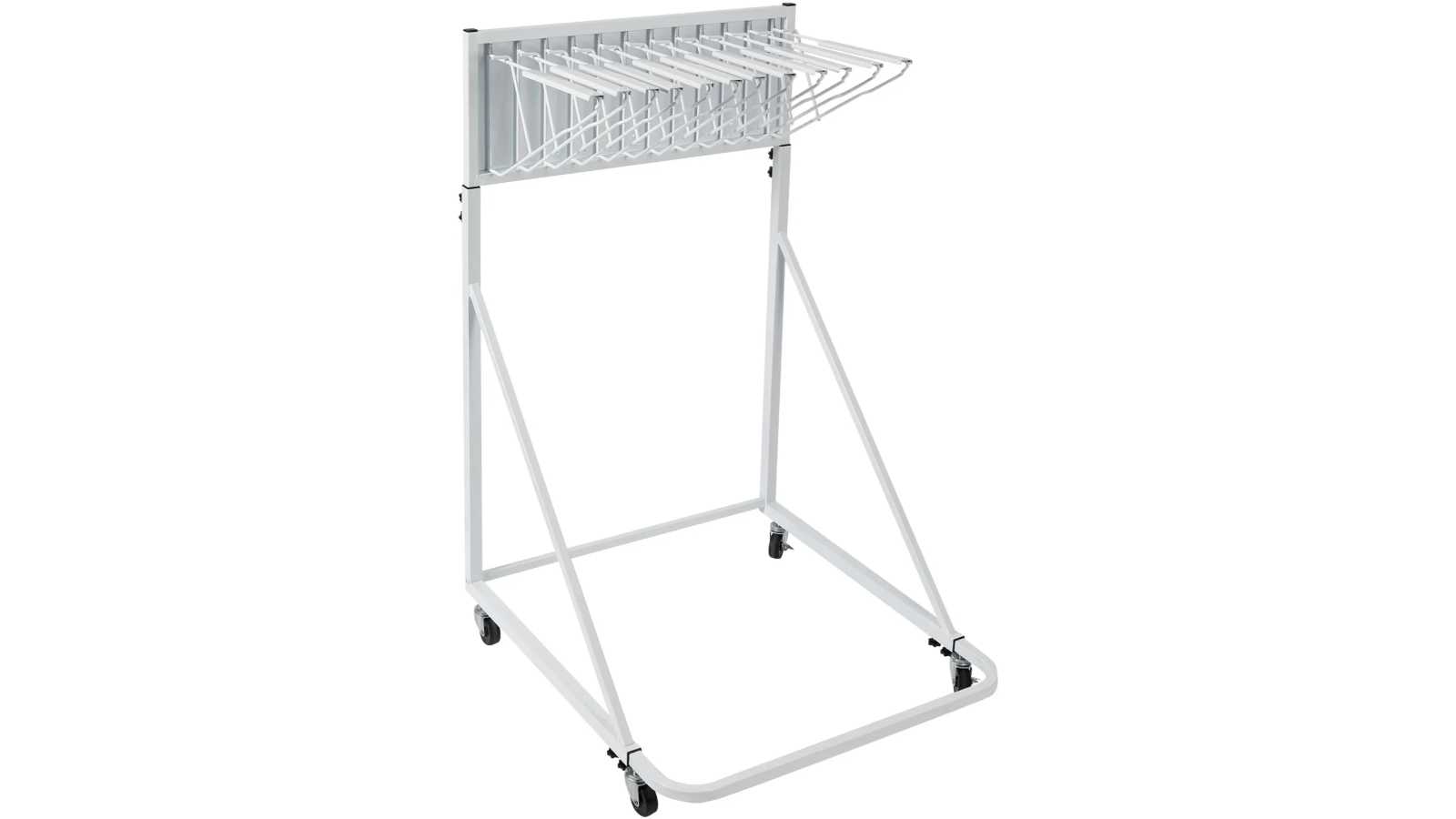 Pretty & Practical Adjustable Mobile Blueprint Storage Display Rack