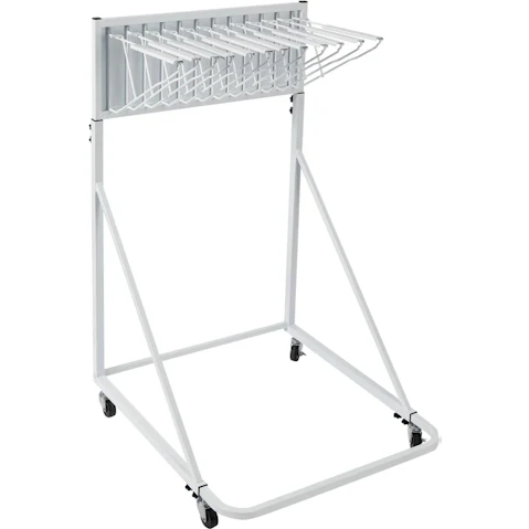 Pretty & Practical Adjustable Mobile Blueprint Storage Display Rack